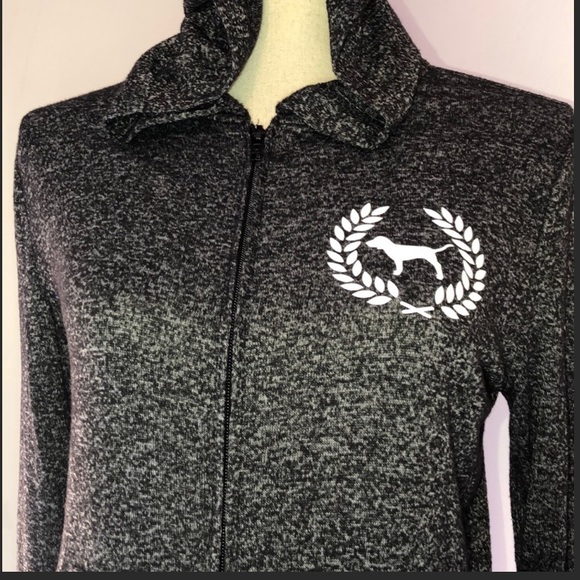 ISO!VS PINK Hoodie Zip Marble with Bling Back Logo - Picture 5 of 5